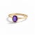 This ring is a beautiful example of minimalist elegance, combining a vibrant splash of color with a clean, modern design....