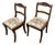 Mid-20th Century Tell City Mahogany Duncan Phyfe Rose Back Chairs in Vintage Designer Document Fabric - A Pair For Sale