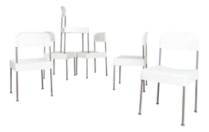 Box Chairs by Enzo Mari for Castelli / Anonima Castelli, 1976, Set of 6