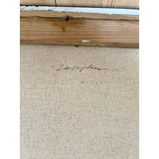 Italian Artist, Large Abstract Composition, Mid to Late 20th Century, Acrylic on Canvas For Sale - Image 12 of 13