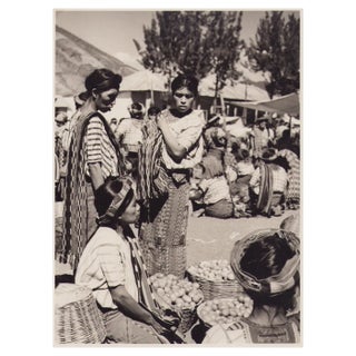 Hanna Seidel, Guatemalan Market People, Black and White Photograph, 1960s For Sale