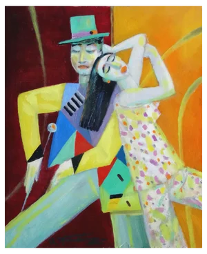 Uldis Krauze, Carnival, Oil on Cardboard, 2020