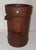 Art Deco Cowhide Leather Wastepaper Basket, 1930s For Sale - Image 4 of 5