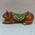 Vintage Chinese Sancai Glazed Ceramic Cat Pillow (Headrest) - 1950s For Sale - Image 4 of 9