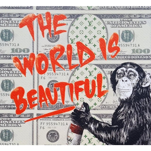 Death Nyc - The World is - Limited Edition With Certificate Paper: Fine art 300 gsm paper. Numbered from the edition of...