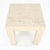 Travertine 14x14 Square Top Side End Table Stand Italian Mid Century Modern MINT