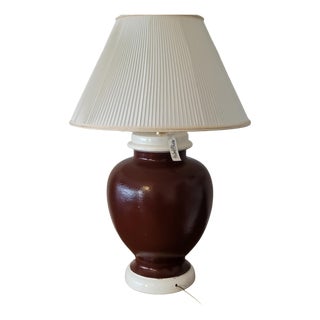 Large French Ceramic Table Lamp by Hubert Olivier, 1990s For Sale