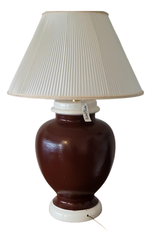 Large French Ceramic Table Lamp by Hubert Olivier, 1990s