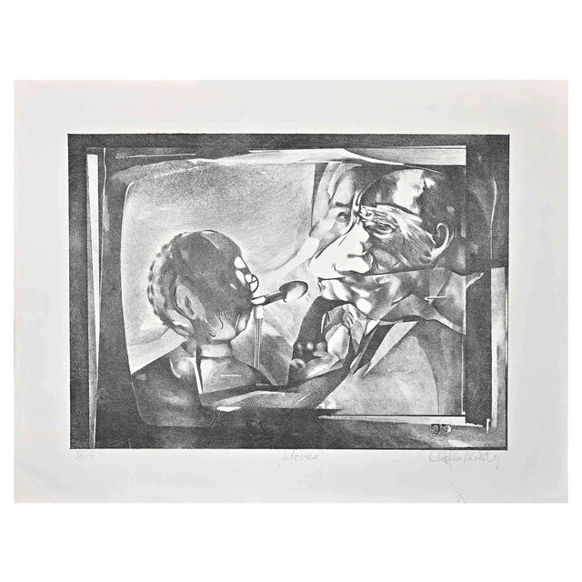 Christian Rickert, Interview, 1970s, Lithograph For Sale