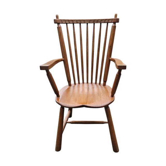 Dutch Oak Dining Armchairs from De Ster Geldermalsen, Netherlands, 1960s, Set of 2 For Sale - Image 14 of 18