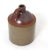 Unusual Small Pint Size Antique Classic Style American Stoneware Spirits Jug For Sale - Image 9 of 13