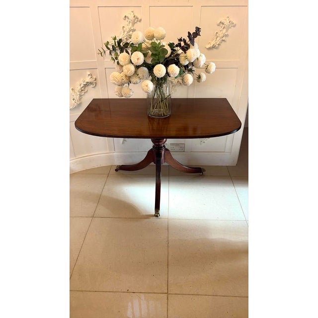 Wood Antique Edwardian Triple-Pedestal 12-Seater Dining Table, 1900 For Sale - Image 7 of 18