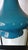 Mid-Century Modern MCM Azure Ceramic Crackle Glaze Lamp For Sale - Image 3 of 8