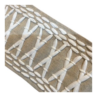 Schumacher Tiki Trim Sea Oyster 4 Yards For Sale