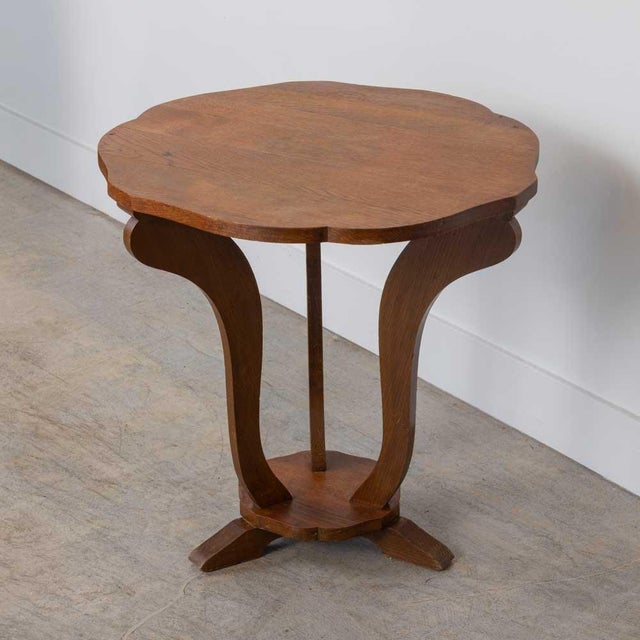 1940s French Carved Wood Gueridon Table For Sale In Los Angeles - Image 6 of 12