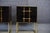 The nightstand with its black glass surface conveys a feeling of freshness and elegance. On its vertical sides, fine brass...