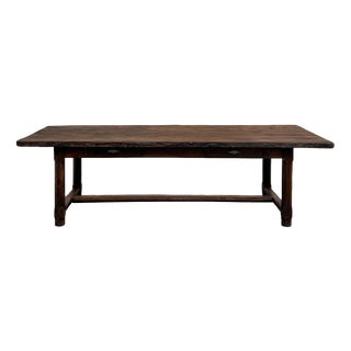 Brutalist Farmhouse Table in Oak, 1920s For Sale