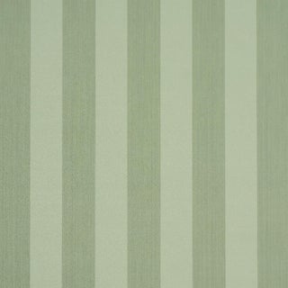 Sample - Schumacher Edwin Stripe Medium Wallcovering In Sage For Sale