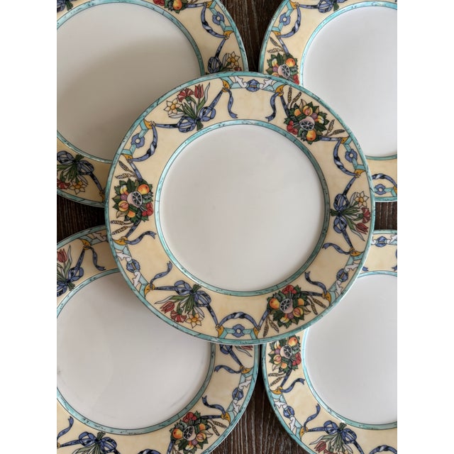 Set of 6 (6) Villeroy & Boch dinner plates in the Castellina pattern from the Citta & Campagna collection, produced circa...