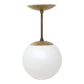 1950's Mid-Century Modern Globe Pendant Light by E. J. S. Lighting For Sale