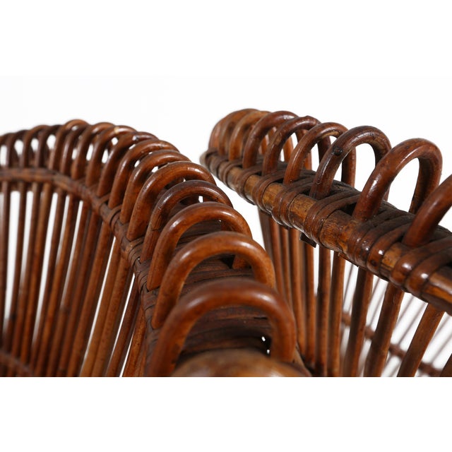 1960s Set of Rattan Lounge Armchairs by Janine Abraham & Dirk Jan Rol, 1960s For Sale - Image 5 of 14