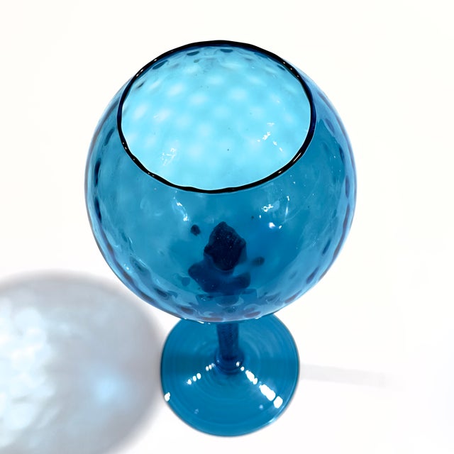 Mid-Century Empoli-Attributed Glass Vessel Color Sampler Curation - Group of 4 For Sale - Image 12 of 18