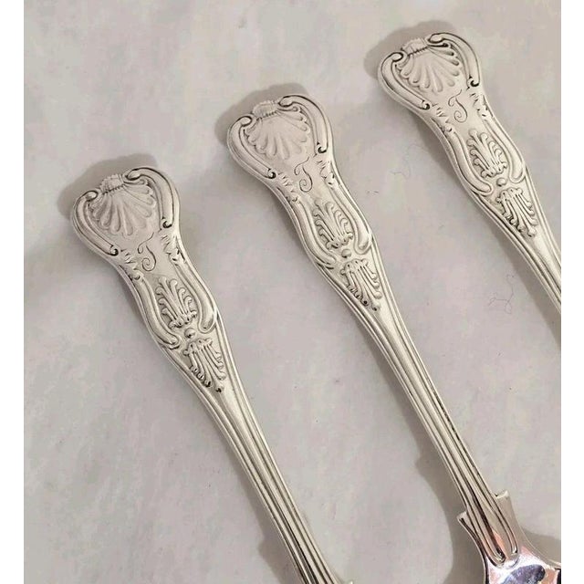 Antique Victorian English Sterling Silver Teaspoons, 1896, Set of 6 For Sale - Image 17 of 18