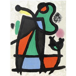 Joan Miró, Behind the Mirror No. 186, Lithograph Magazine Page, Framed For Sale