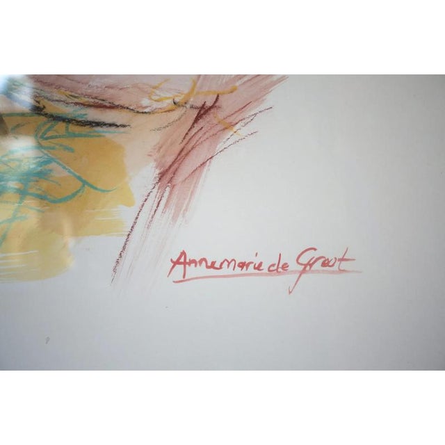 Annemarie De Groot, Nude in Expressive Colors, 1950s, Watercolor For Sale - Image 7 of 7