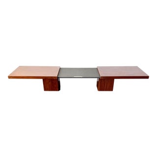 1960s Mid Century Modern Expandable Walnut Coffee Table by John Keal Brown Saltman For Sale