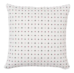 Schumacher Le Joueur 18" Pillow in Rouge Et Noir