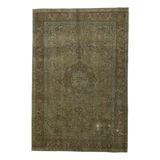 Vintage Hand-Knotted Middle Eastern Rug with Traditional Ornaments For Sale