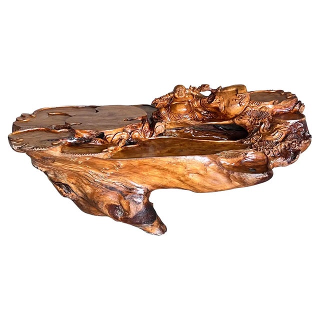 20th Century Lacquered Root Buddha Shrine . Drilled to Work as a Fountain For Sale - Image 13 of 13