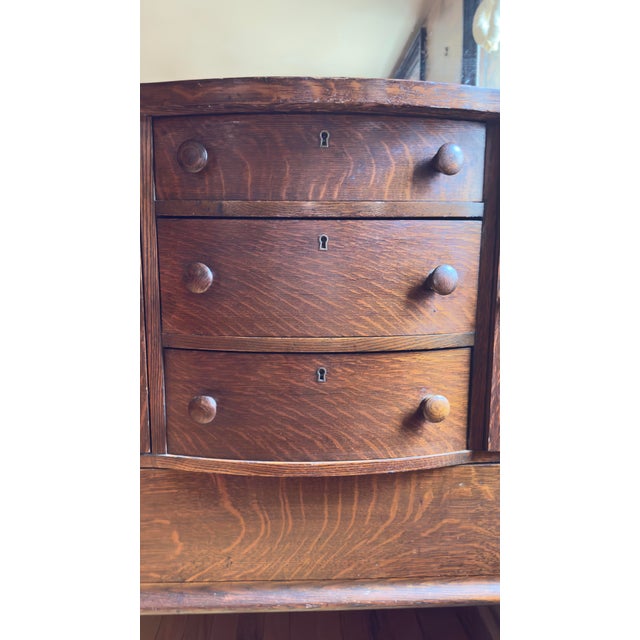 Late 19th Century Late 19th/Early 20th Century Victorian Oak Sideboard For Sale - Image 5 of 13