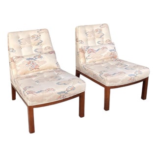 Mid 20th Century Dunbar Slipper Chairs - A Pair For Sale