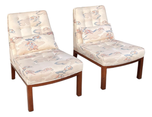Mid 20th Century Dunbar Slipper Chairs - A Pair