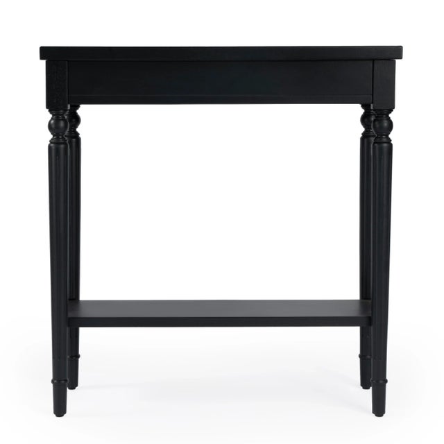 Wood Aubrey Plum Console Table, Black For Sale - Image 7 of 9