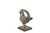 This Antique Indian Carved Teakwood Corbel on Stand is hand-carved from solid teakwood, depicting a stylized bird form...