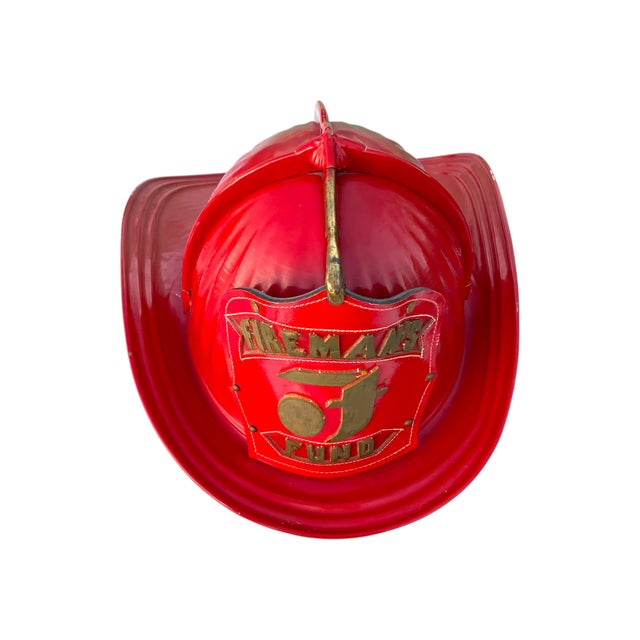 Vintage Cairns & Bro. Metal & Leather Firefighter's Helmet 350 Senator ...