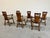 Guillerme et Chambron Vintage Scandinavian Brutalist Oak Dining Chairs, Set of 6 For Sale - Image 4 of 12