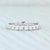 New 0.46ctw Diamond Eternity Ring 14k White Gold Size 6 Wedding Stackable Band For Sale - Image 4 of 7