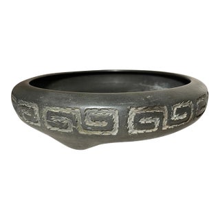 Large Antique 19th Century Japanese Meiji Bai Zheng Jin Zhi Bronze Footed Bowl For Sale