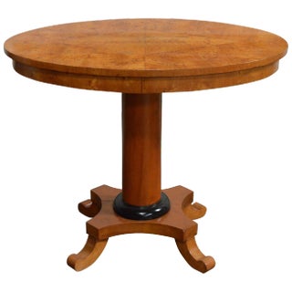 Antique Swedish Karl Johan 'Biedermeier' Revival Oval Center or End Table For Sale