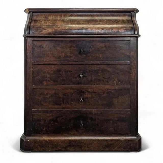 Brown Mahogany Railway Dressing Table For Sale - Image 8 of 8