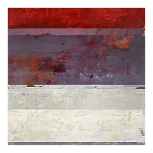 Contemporary Abstract Acrylic on Aluminum Panel Painting "Lorenzo’s Riddle" by Clay Johnson