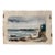 Henry Emil Salloch Original Watercolor on Paper Rugged Rocky Coastline, 1946. For Sale