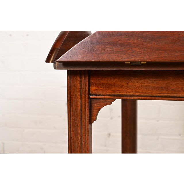 Baker Furniture Chippendale Mahogany Butler's Coffee Table For Sale - Image 11 of 15