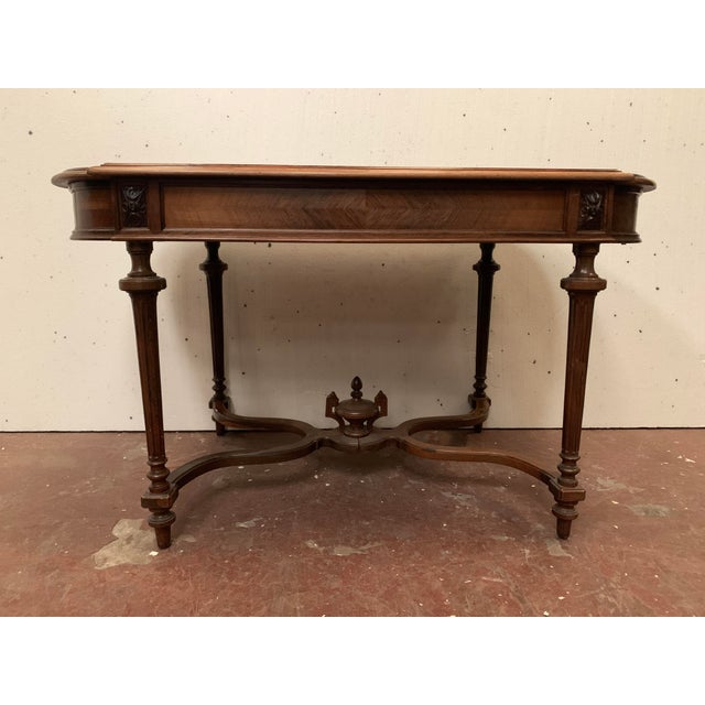 Napoleon III Rosewood and Veneer Desk, 1800s For Sale - Image 11 of 11