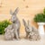 2020s Stone Rabbit with Baby Bunny Figurine (Set of 2) For Sale - Image 5 of 5