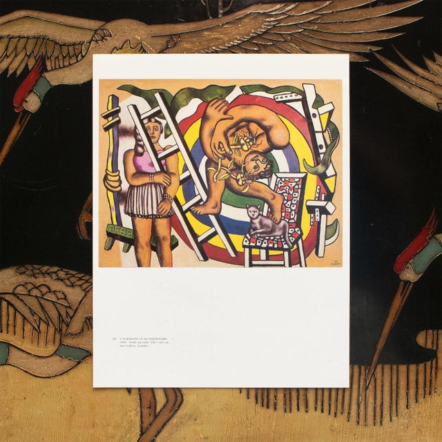 Fernand Léger 1990 After Fernand Leger "The Acrobat and His Partner", Full-Color Parisian Print For Sale - Image 4 of 9